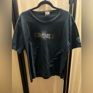 Women’s Vintage Harley Davidson Tee Shirt-Harley Girls Rule